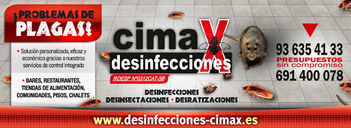 Desinfecciones Cimax- Control de Plagas Barcelona- Desinsectación Barcelona- Desinfección Barcelona- Empresa de Desratización